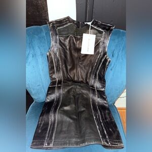 Black Leather Dress